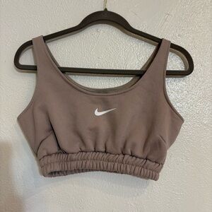 3X$25 Nike Fleece Women's Brown Sports Top Size Small